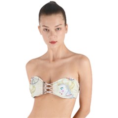 Clown Maiden Twist Bandeau Bikini Top