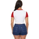 Doodle Poodle  Side Button Cropped Tee View4
