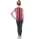 Warped Stripy Dots Kids  Mesh Tank Top View2