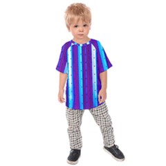 Warped Stripy Dots Kids  Raglan Tee