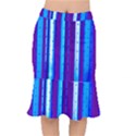 Warped Stripy Dots Short Mermaid Skirt View1