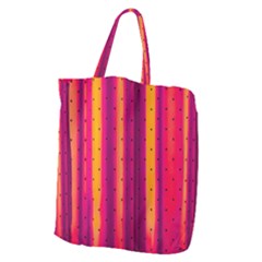Warped Stripy Dots Giant Grocery Tote