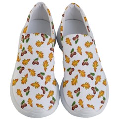 Oak Leaves And Acorns Women s Lightweight Slip Ons