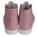 Abstrait carreaux rose/blanc Women s Hi-Top Skate Sneakers View4