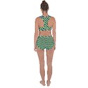 Illusion Waves Pattern Racerback Boyleg Bikini Set View2