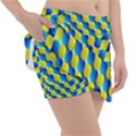 Illusion Waves Pattern Classic Tennis Skirt View3