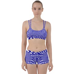 Illusion Waves Pattern Perfect Fit Gym Set