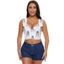 Cute Husky Puppies Women s Sleeveless Wrap Top View1