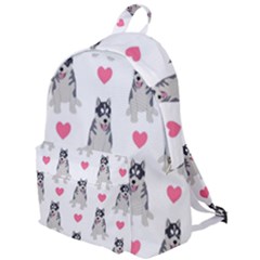 Little Husky With Hearts The Plain Backpack by SychEva