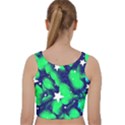 Space Odyssey  Velvet Racer Back Crop Top View2