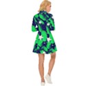 Space Odyssey  Long Sleeve Velour Longline Dress View4