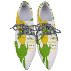 Lemon Over Pear Pointed Oxford Shoes by LemonPear