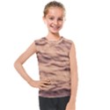Pink  Waves Abstract Series No5 Kids  Mesh Tank Top View1