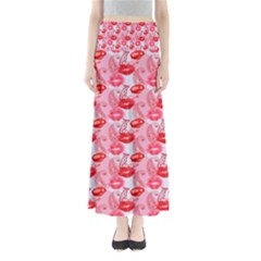 Rose Lips Full Length Maxi Skirt