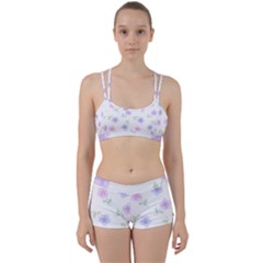 Flowers Pattern Perfect Fit Gym Set by Littlebird
