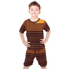 Gradient Kids  Tee And Shorts Set