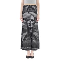 Bw Creepy Fantasy Scene Artwork Full Length Maxi Skirt