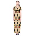 Champagne For The Holiday Short Sleeve Maxi Dress View1
