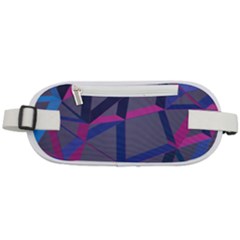 3d Lovely Geo Lines Rounded Waist Pouch by Uniqued