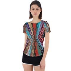 Digital Illusion Back Cut Out Sport Tee