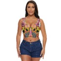 Digital Illusion Women s Sleeveless Wrap Top View1