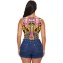 Digital Illusion Women s Sleeveless Wrap Top View4