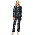 Digital Illusion Womens  Long Sleeve Velvet Pocket Pajamas Set View1