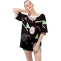 Digital Illusion Oversized Chiffon Top View1