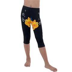 Digital Illusion Kids  Lightweight Velour Capri Leggings 