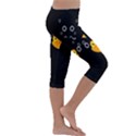 Digital Illusion Kids  Lightweight Velour Capri Leggings  View3