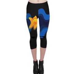 Digital Illusion Capri Leggings 