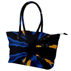 Digital Illusion Canvas Shoulder Bag