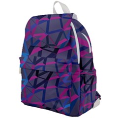 3d Lovely Geo Lines Top Flap Backpack by Uniqued