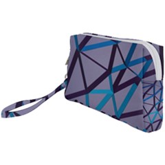 3d Lovely Geo Lines 2 Wristlet Pouch Bag (small) by Uniqued