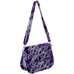 3d Lovely Geo Lines  Iv Saddle Handbag