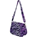 3d Lovely Geo Lines  Iv Saddle Handbag View2