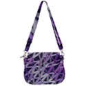 3d Lovely Geo Lines  Iv Saddle Handbag View3