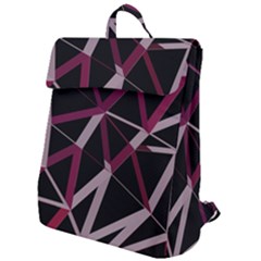 3d Lovely Geo Lines Iii Flap Top Backpack by Uniqued
