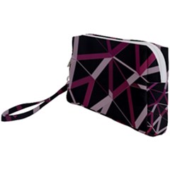 3d Lovely Geo Lines Iii Wristlet Pouch Bag (small) by Uniqued