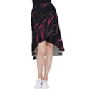3D Lovely GEO Lines VIII Frill Hi Low Chiffon Skirt View1