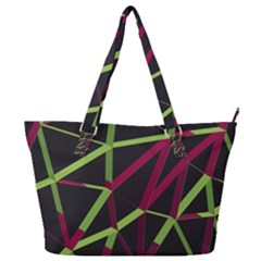 3d Lovely Geo Lines X Full Print Shoulder Bag by Uniqued