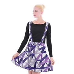 3d Lovely Geo Lines X Suspender Skater Skirt