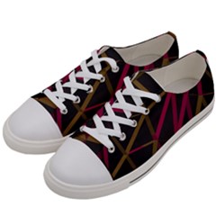 3d Lovely Geo Lines Xi Women s Low Top Canvas Sneakers