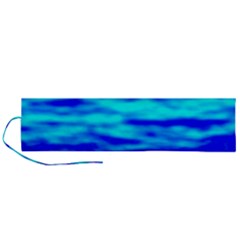 Blue Waves Abstract Series No12 Roll Up Canvas Pencil Holder (l)