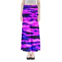 Purple  Waves Abstract Series No6 Full Length Maxi Skirt View1