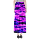 Purple  Waves Abstract Series No6 Full Length Maxi Skirt View2