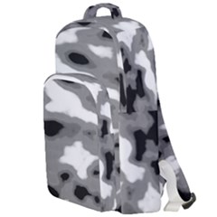 Black Waves Abstract Series No 1 Double Compartment Backpack