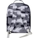 Black Waves Abstract Series No 1 Double Compartment Backpack View3
