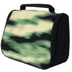Green  Waves Abstract Series No14 Full Print Travel Pouch (big) by DimitriosArt