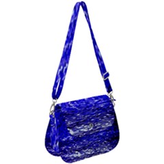 Blue Waves Flow Series 1 Saddle Handbag